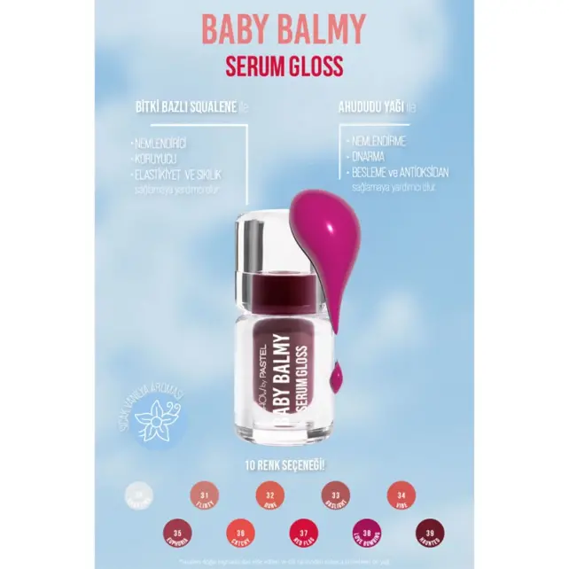 Pastel Show By Baby Balmy Serum Gloss - Dudak Parlatıcısı No: 38 Lovebombing - 4