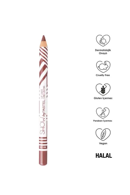 Pastel Show By Pastel Long Lasting Lip Liner - Dudak Kalemi No: 206 - 3