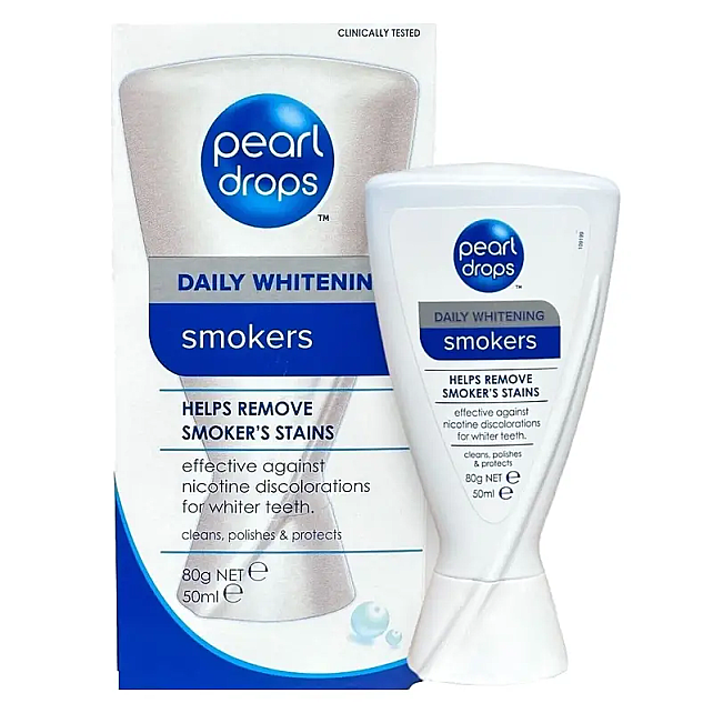 Pearl Drops Smokers Stain Removing Daily Whitening - Beyazlatıcı Diş Cila Macunu 50ml - 1