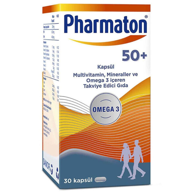 Pharmaton 50+ Kapsül Takviye edici Gıda - 30 Kapsül - 1