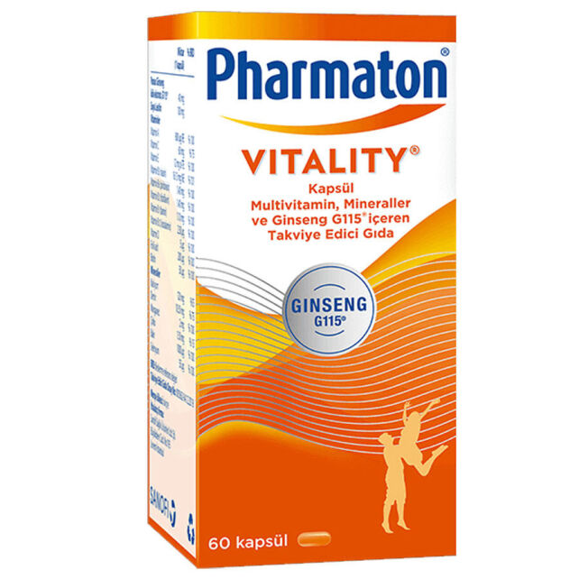 Pharmaton Vitality Takviye Edici Gıda 60 Kapsül Pharmaton Vitality Takviye Edici Gıda 60 Kapsül