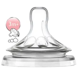 Philips Avent Natural 2'li Biberon Emziği 3m+Ay - Philips Avent