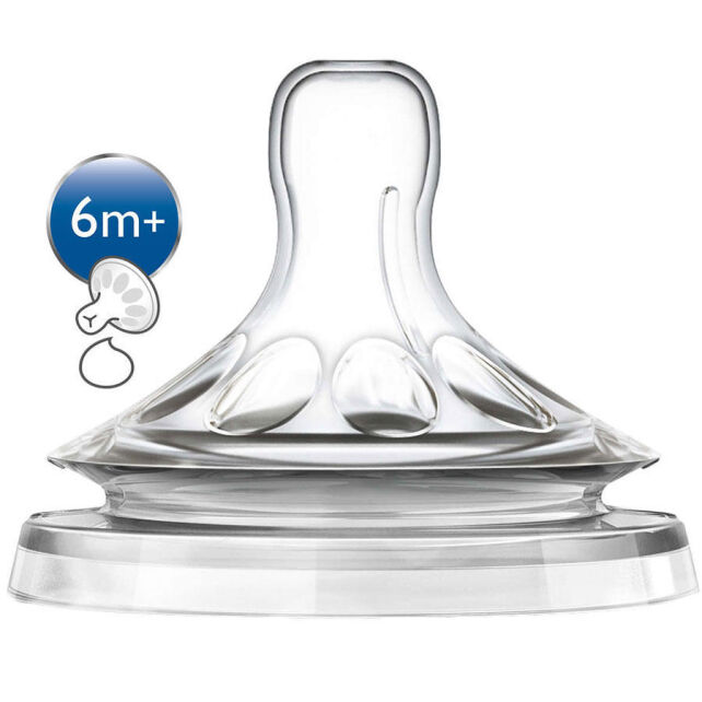 Philips Avent Natural 2'li Yoğun Akış Biberon Emziği 6m+ Ay Philips Avent Natural 2'li Yoğun Akış Biberon Emziği 6m+ Ay