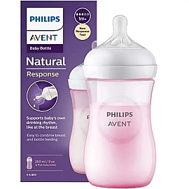 Philips Avent Natural PP Biberon Pembe 1+ Ay 260ml - Philips Avent