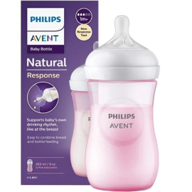 Philips Avent Natural PP Biberon Pembe 1+ Ay 260ml - Philips Avent