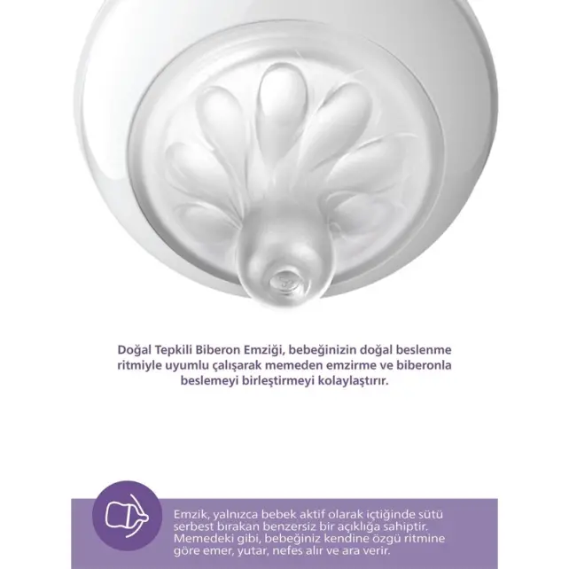Philips Avent Natural Response PP Biberon 1+ Ay 260ml - 3