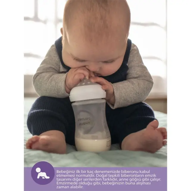 Philips Avent Natural Response PP Biberon 1+ Ay 260ml - 6