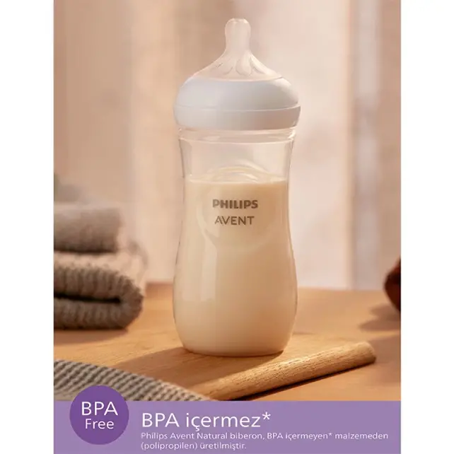 Philips Avent Natural Response PP Biberon 1+ Ay Mavi 260ml - 4
