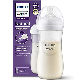 Philips Avent Natural Response Teat - Biberon 3+ Ay 330ml - Philips Avent