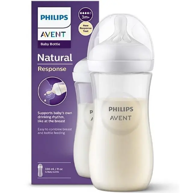 Philips Avent Natural Response Teat - Biberon 3+ Ay 330ml - 1