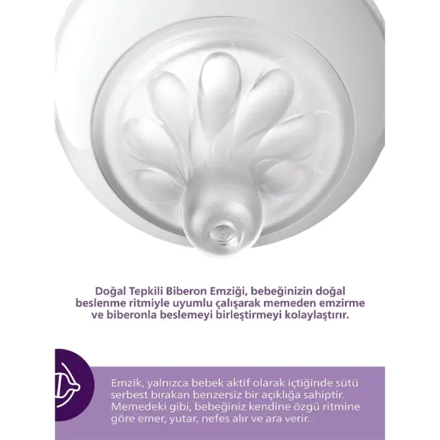 Philips Avent Natural Response Teat - Biberon Emziği No: 2 0+Ay 2'li - 3