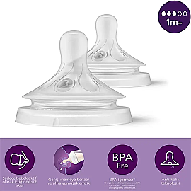 Philips Avent Natural Response Teat - Biberon Emziği No: 3 1+ Ay 2'li - 2