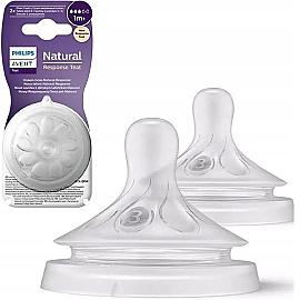 Philips Avent Natural Response Teat - Biberon Emziği No: 3 1+ Ay 2'li - Philips Avent