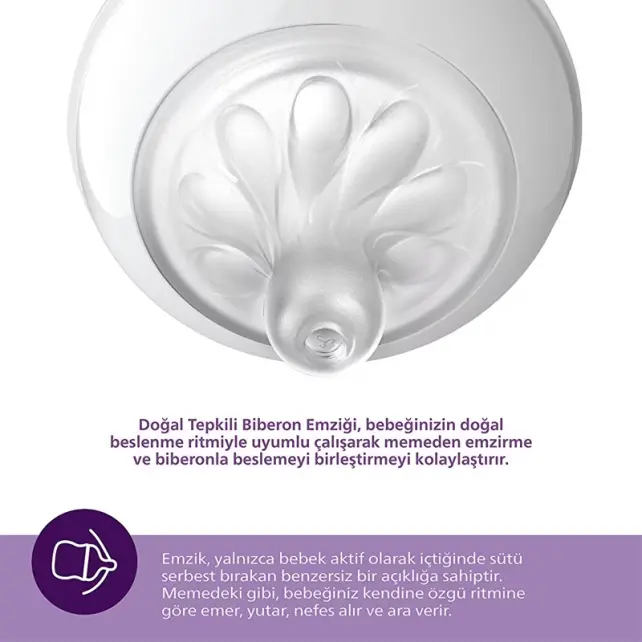 Philips Avent Natural Response Teat - Biberon Emziği No -3 1+Ay 2'li - 3
