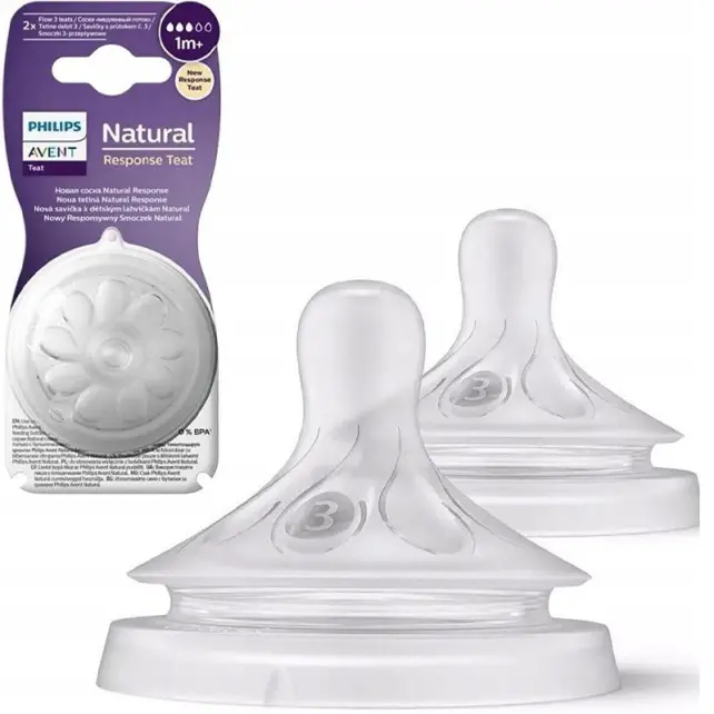 Philips Avent Natural Response Teat - Biberon Emziği No :3 1+Ay 2'li - 1