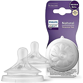 Philips Avent Natural Response Teat - Biberon Emziği No: 5 6+ Ay 2'li - Philips Avent