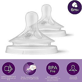 Philips Avent Natural Response Teat - Biberon Emziği No: 6 6+ Ay 2'li - 2