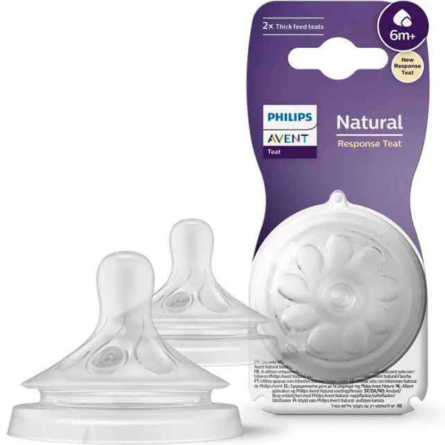 Philips Avent Natural Response Teat - Biberon Emziği No: 6 6+ay 2'li - 1