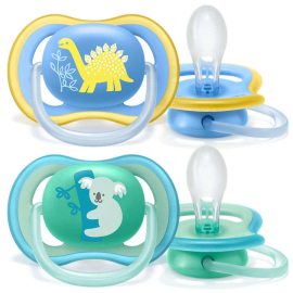 Philips Avent Ultra Air 2'li Yalancı Emzik Mavi-Yeşil Erkek 18+m Ay - Philips Avent