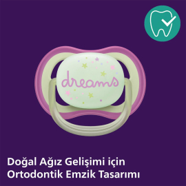 Philips Avent Ultra Air Nighttime - Gece Yalancı Emzik 0-6 Ay Kız - 5
