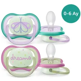 Philips Avent Ultra Air Nighttime - Gece Yalancı Emzik 0-6 Ay Kız - 2