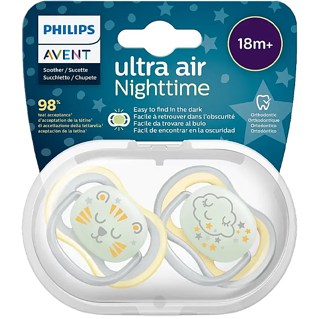 Philips Avent Ultra Air Nighttime - Gece Yalancı Emzik 18+ Ay - 1