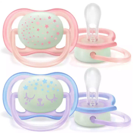 Philips Avent Ultra Air Nihgt - Gece Yalancı Emzik Pembe Kız 0-6 Ay - Philips Avent