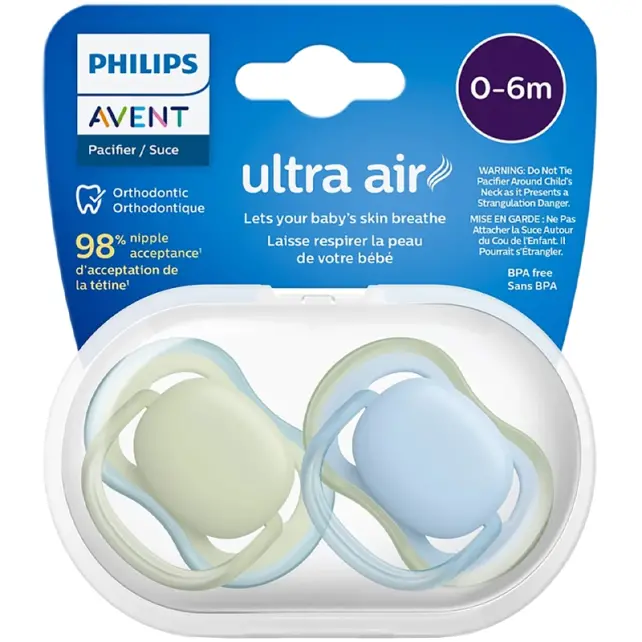 Philips Avent Ultra Air - Yalancı Emzik 0-6 Ay 2'li - 1