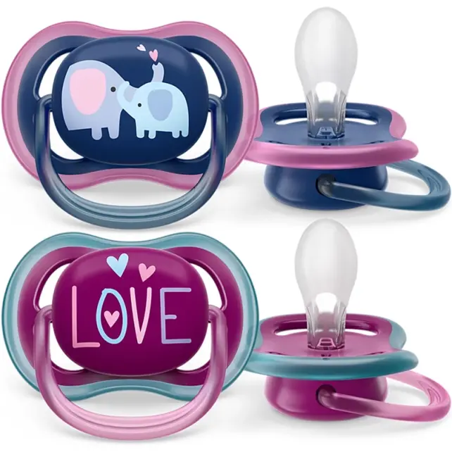 Philips Avent Ultra Air - Yalancı Emzik 18+ Ay Kız 2'li - 2