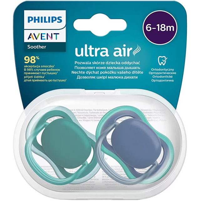 Philips Avent Ultra Air - Yalancı Emzik 6-18 Ay 2'li - 1