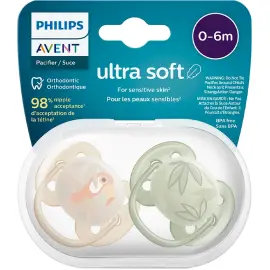 Philips Avent Ultra Soft Emzik 0-6 Ay Erkek 2'li - 1