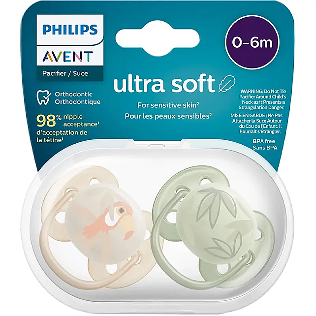 Philips Avent Ultra Soft Emzik 0-6 Ay Erkek 2'li - 1
