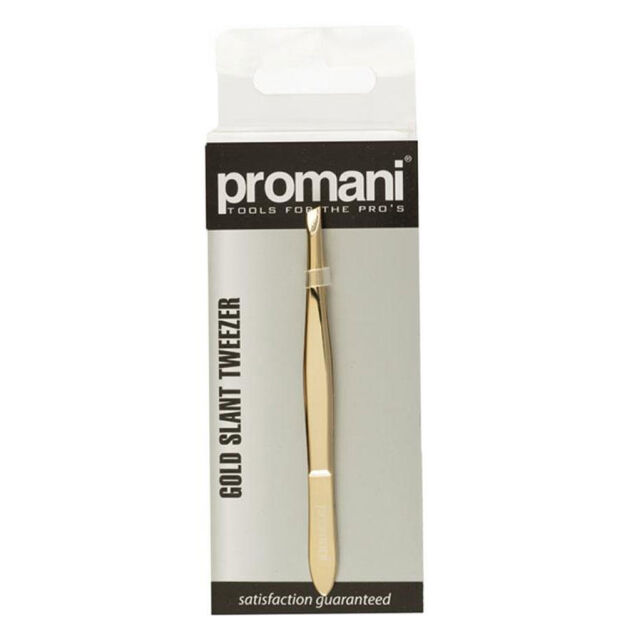 Promani Gold Slant Twezer - Altın Eğik Uçlu Cımbız Promani Gold Slant Twezer - Altın Eğik Uçlu Cımbız