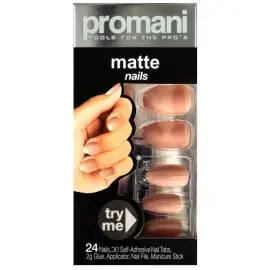 Promani Matte Takma Tırnak Kiti - Bej Kod: PR-5017 - Promani