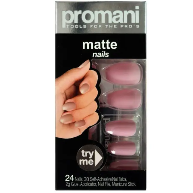 Promani Matte Takma Tırnak Kiti - Şeker Pembesi Kod: PR-5019 - 1