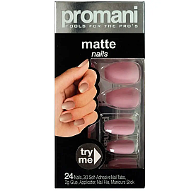 Promani Matte Takma Tırnak Kiti - Şeker Pembesi Kod: PR-5019 - Promani