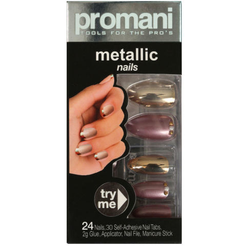 Promani Metalik Takma Tırnak Kiti - Bronz/Sütlü Kahve Kod: PR-5021 Promani Metalik Takma Tırnak Kiti - Bronz/Sütlü Kahve Kod: PR-5021