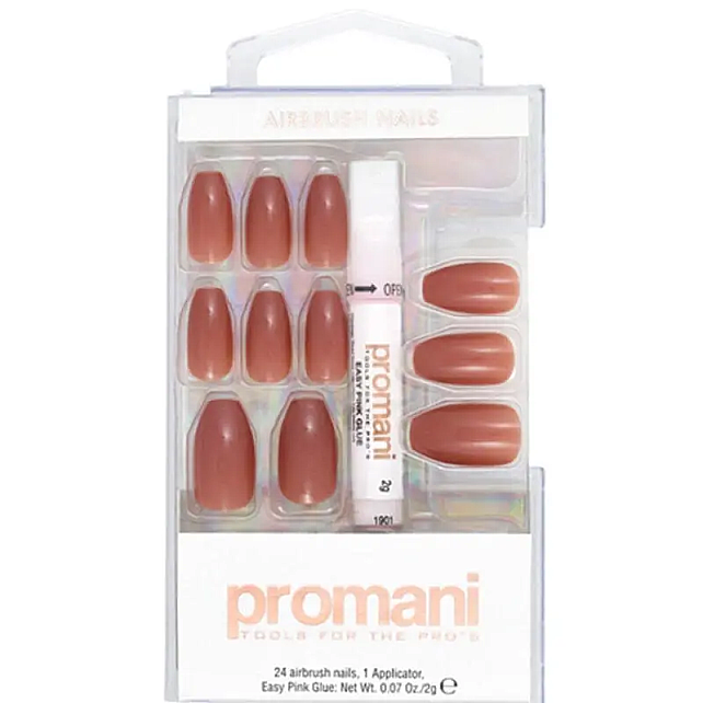 Promani Takma Tırnak Kiti - Gül Kurusu No: PR-5658 - 1