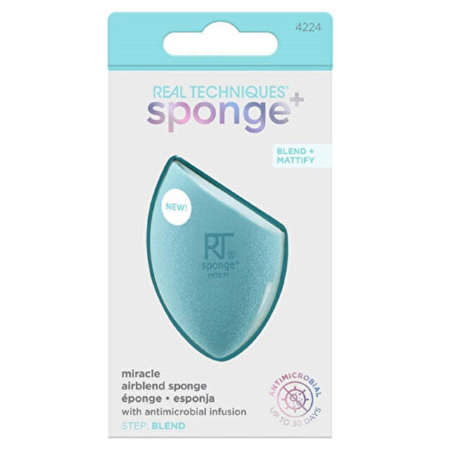 Real Techniques Miracle Airblend Sponge - Cilt ve Makyaj Süngeri No: 4224 - 1