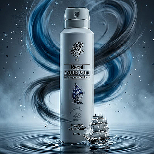 Rebul Azure Noir - Erkek Deodorant 150ml - 3