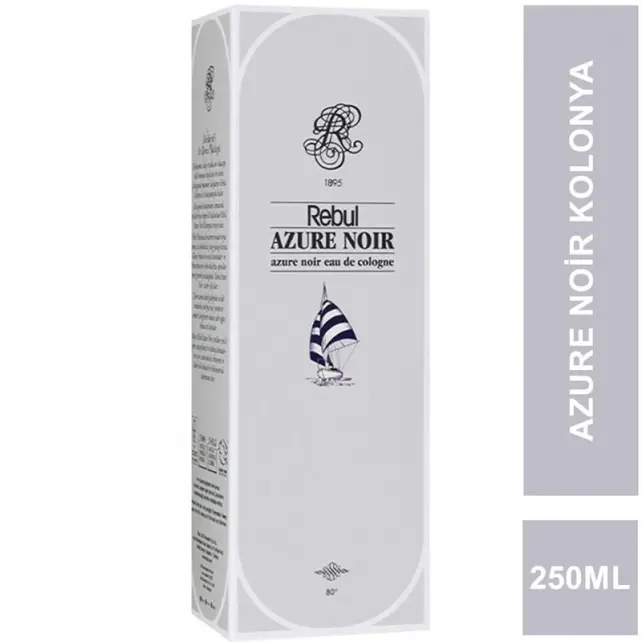 Rebul Azure Noir Kolonya - Cam Şişe 250ml - 2