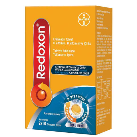 Redoxon Üçlü Etki 20 Efervesan Tablet Redoxon Üçlü Etki 20 Efervesan Tablet