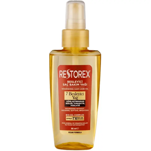 Restorex 7x Besleyici Saç Bakım Yağı 80ml - 1