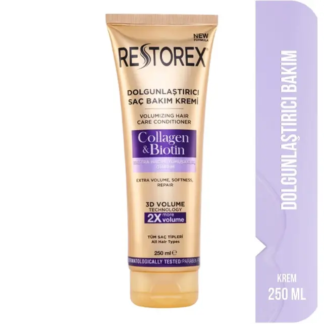 Restorex Collagen Biotin Dolgunlaştırıcı Etkili Saç Kremi 250ml - 2