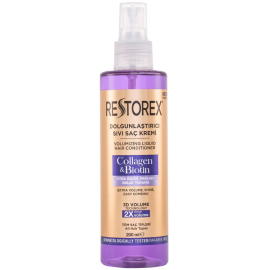 Restorex Collagen Biotin Dolgunlaştırıcı Etkili Sıvı Saç Kremi 200ml - Restorex