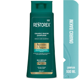 Restorex Keratin Argan Onarıcı Bakım Şampuanı 500ml - 2