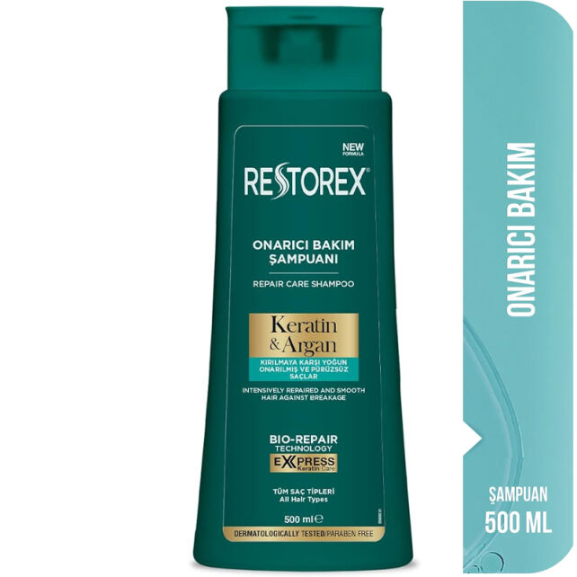 Restorex Keratin Argan Onarıcı Bakım Şampuanı 500ml - 2