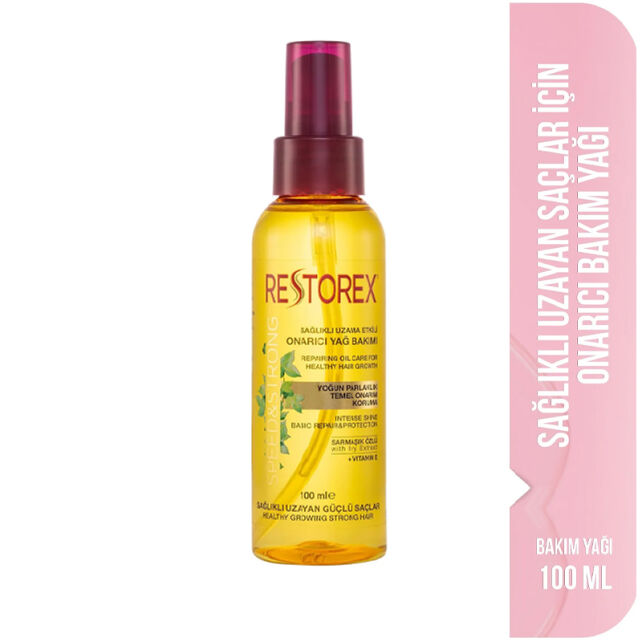 Restorex Sarmaşık Özlü Onarıcı Saç Bakım Yağı - Yoğun Parlaklık 100ml - 2