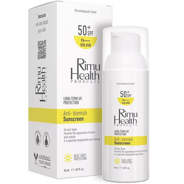 Rimu Health Products Anti Blemish Sunscrenn SPF 50+ Güneş Koruyucu 50ml - 2