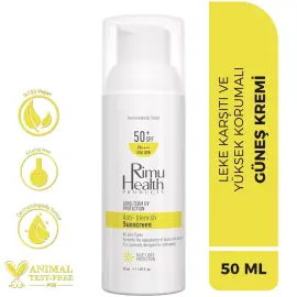 Rimu Health Products Anti Blemish Sunscrenn SPF 50+ Güneş Koruyucu 50ml - 3